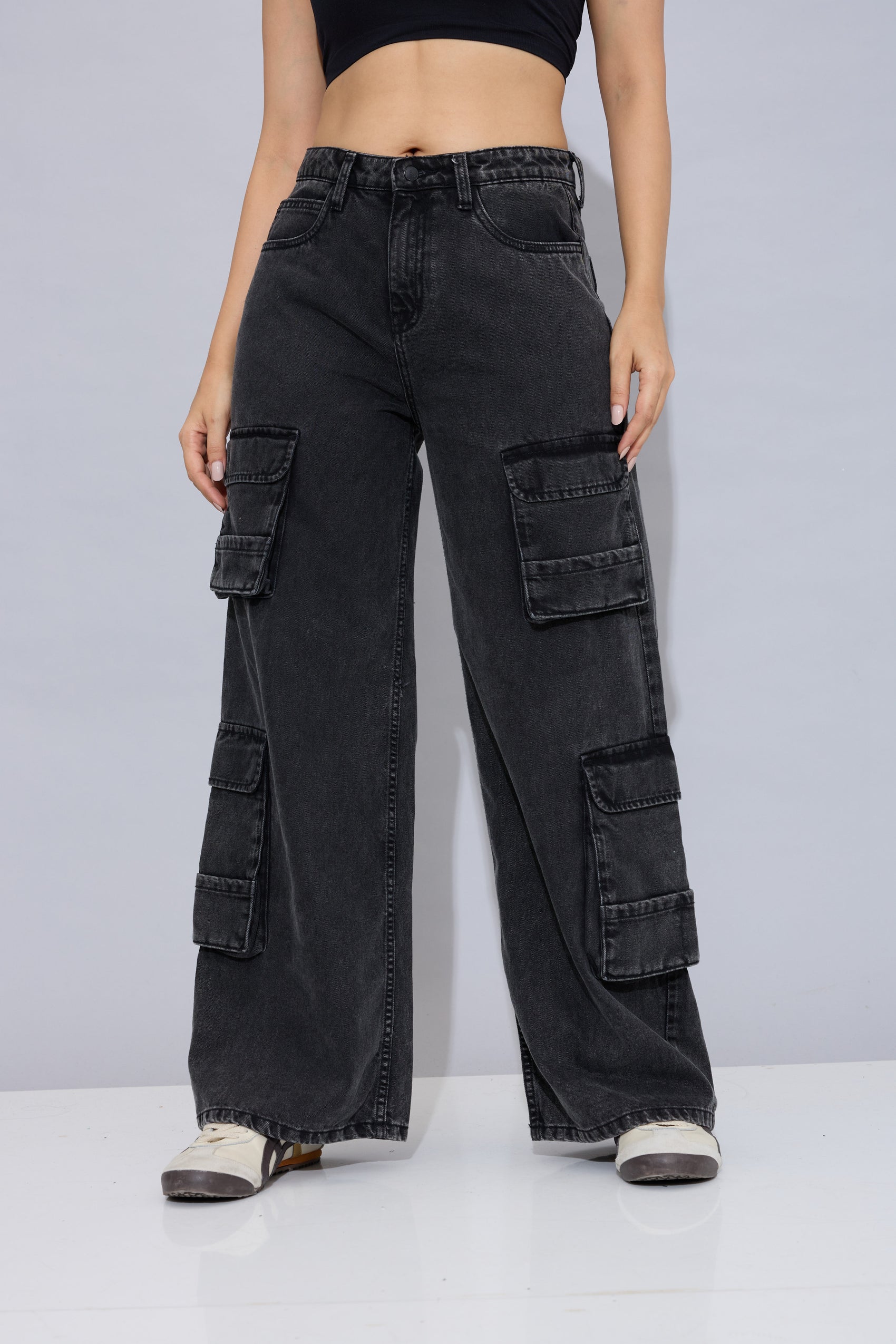 Stacked Cargo Jeans