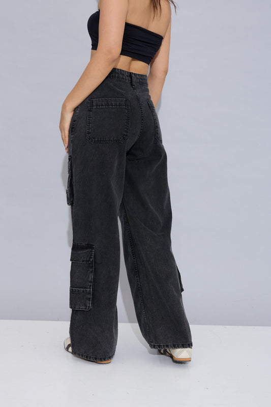 Stacked Cargo Jeans