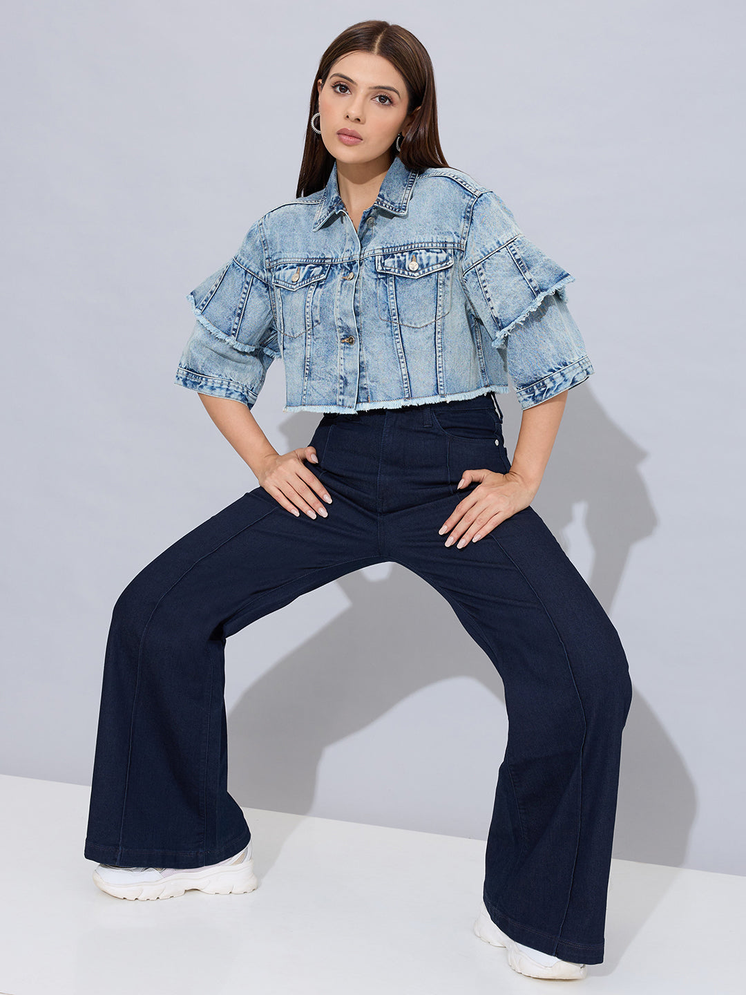Flounce Frenzy Crop Jacket
