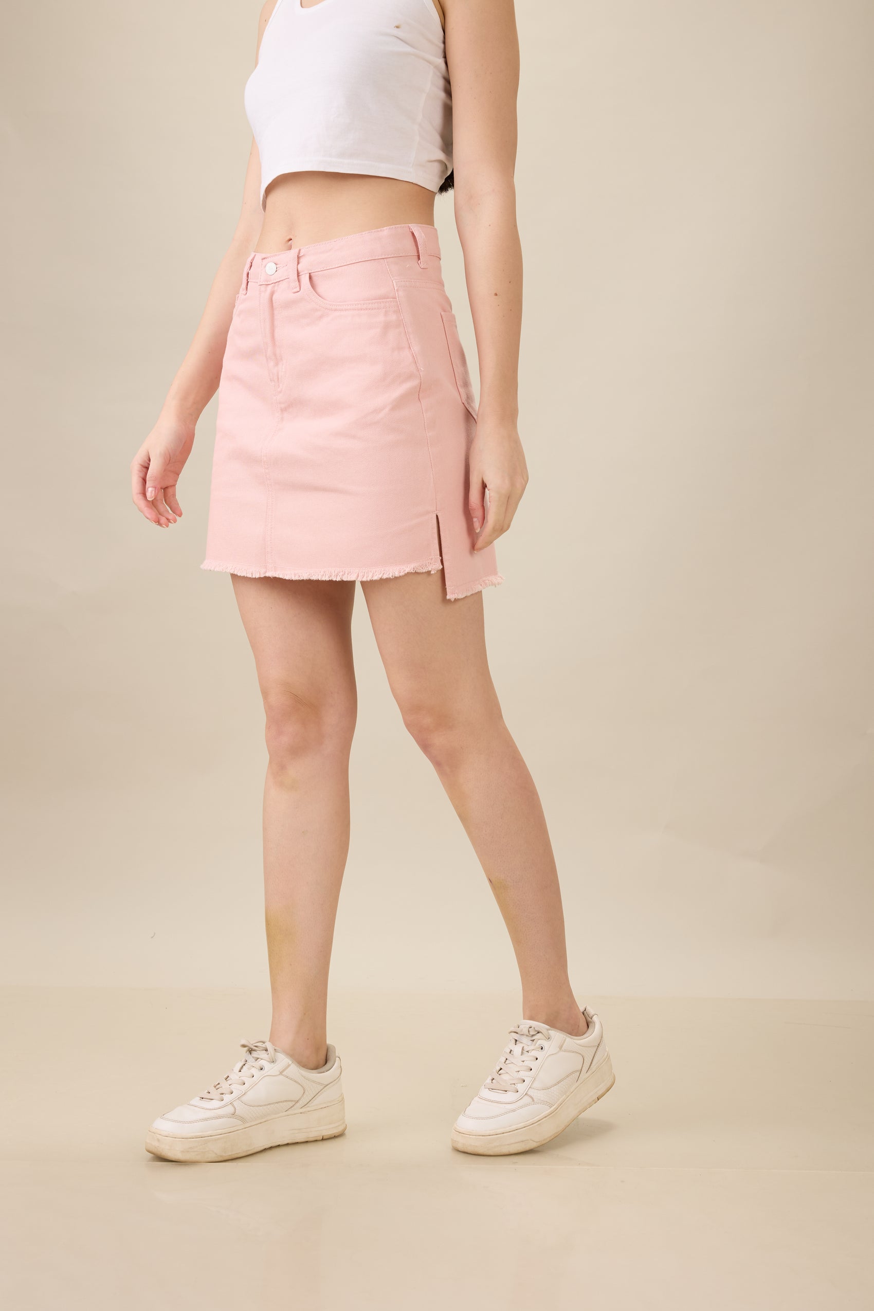 Cotton Candy Cutoff Skirt