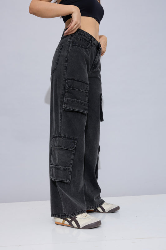 Stacked Cargo Jeans