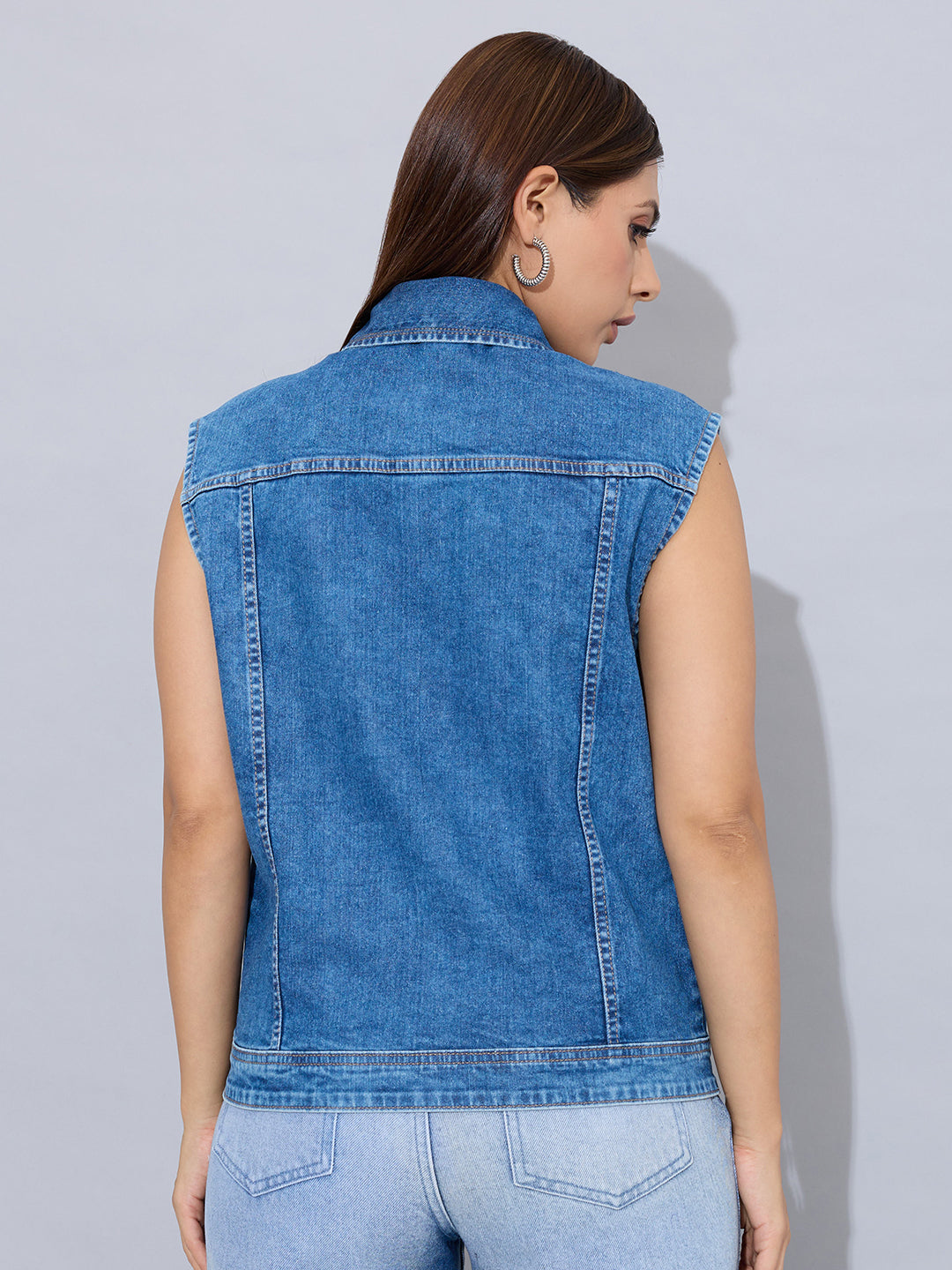 Denim Freedom Sleeveless Jacket