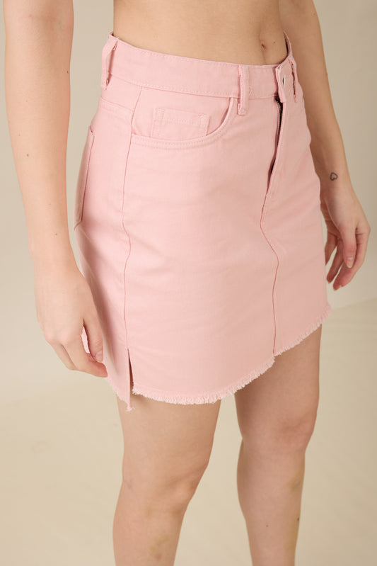 Cotton Candy Cutoff Skirt