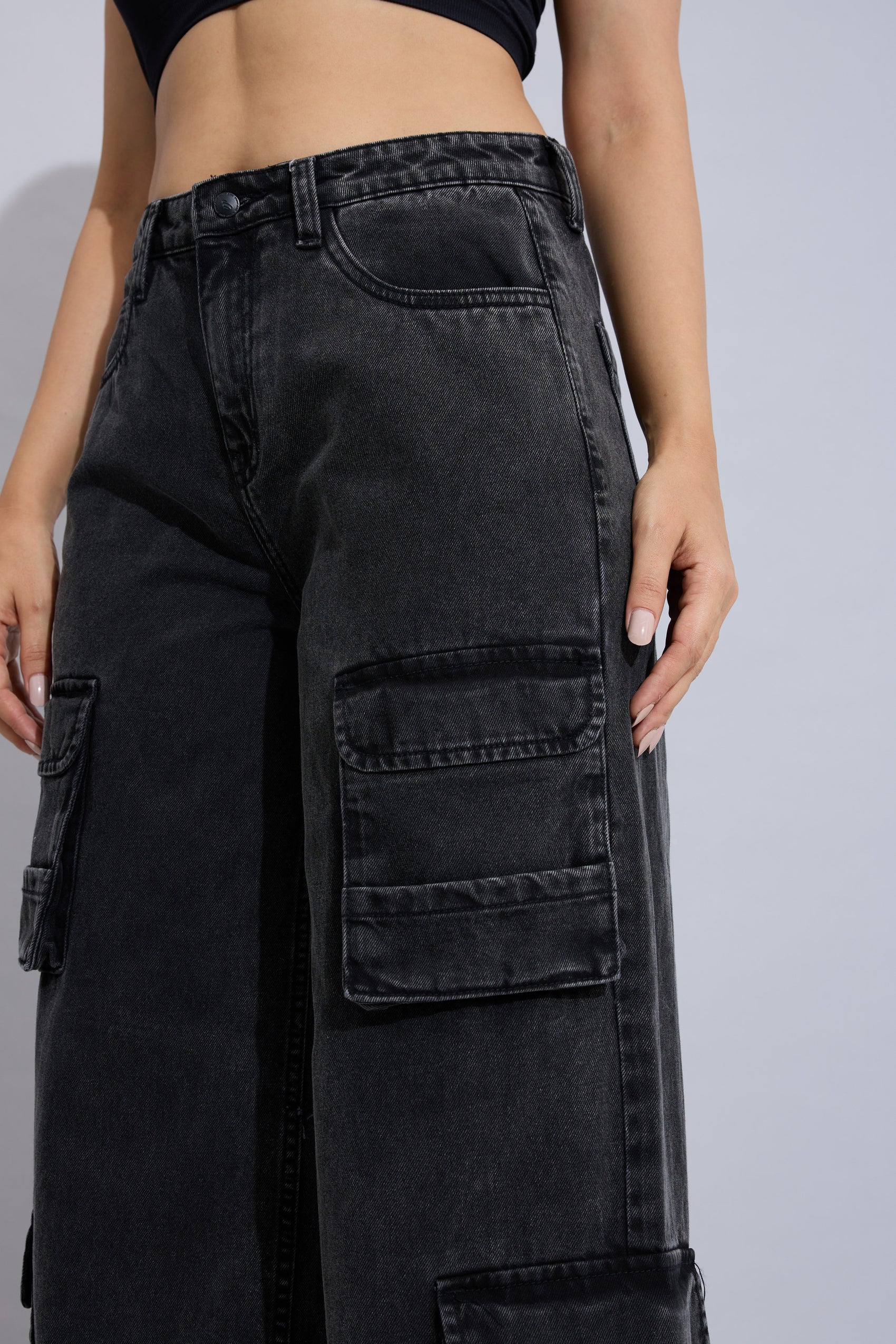 Stacked Cargo Jeans