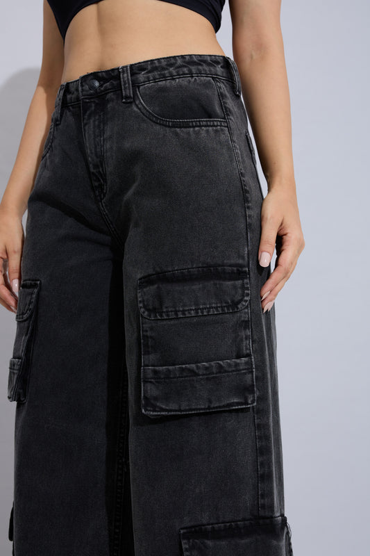Stacked Cargo Jeans