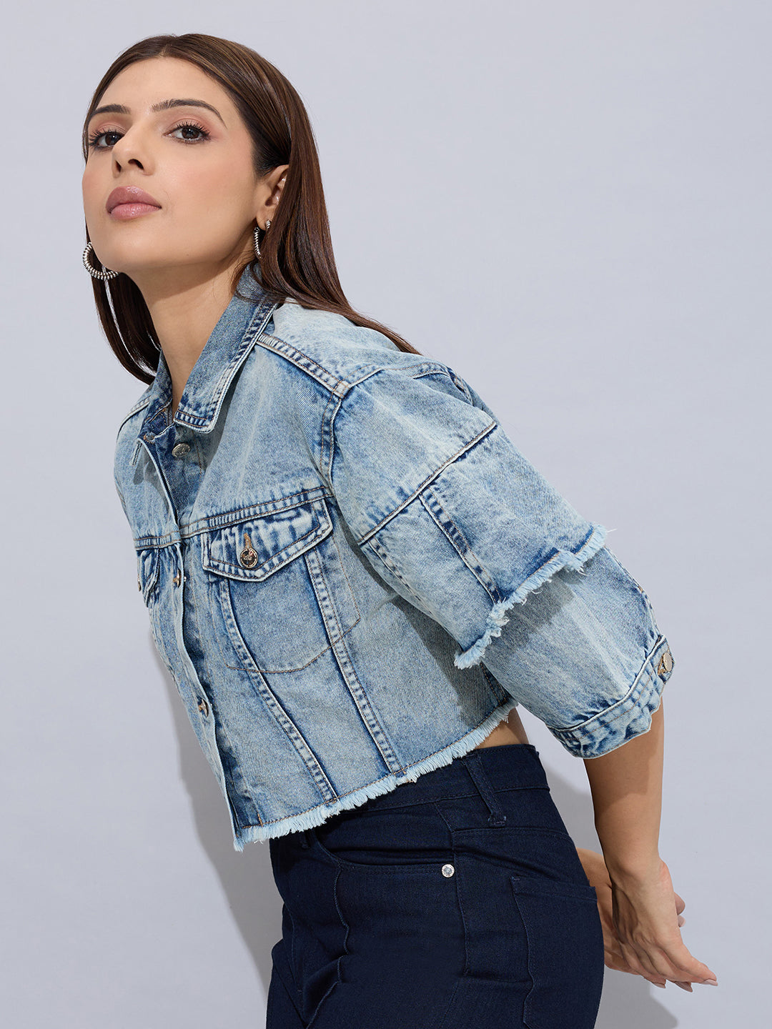 Flounce Frenzy Crop Jacket