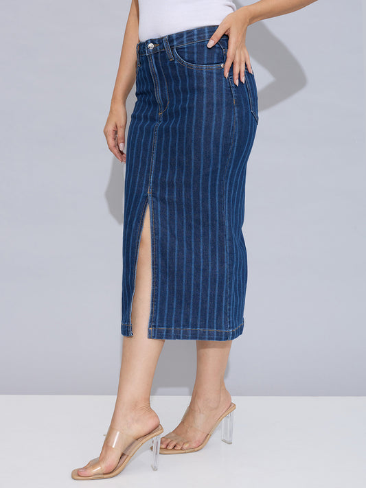 Razzle Slit Midi Skirt