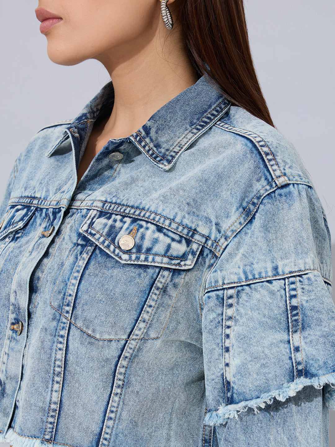 Flounce Frenzy Crop Jacket