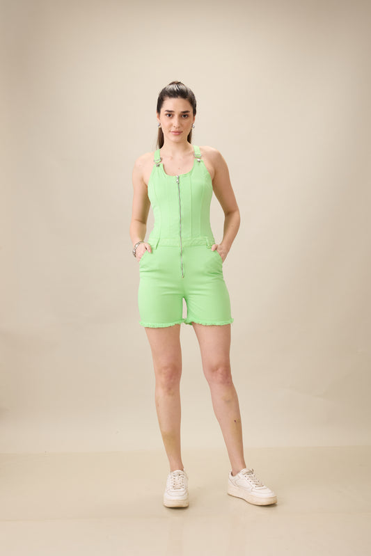 Neon Zip Playsuit