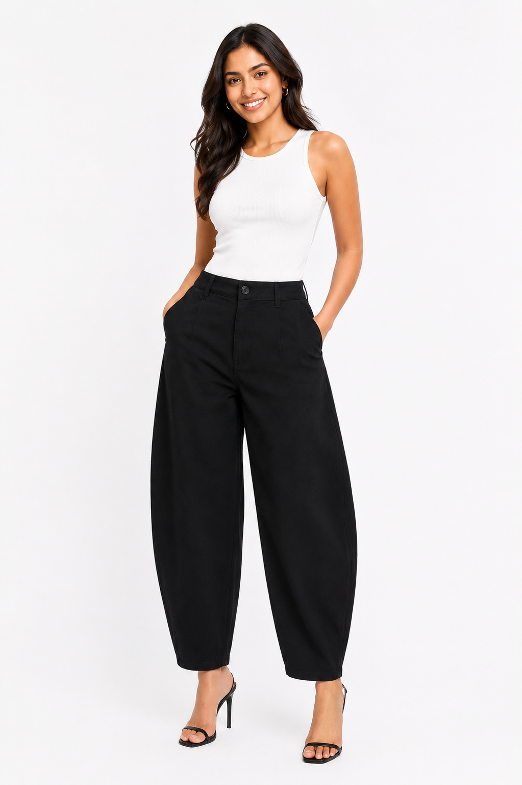 Noir Barrel Jean