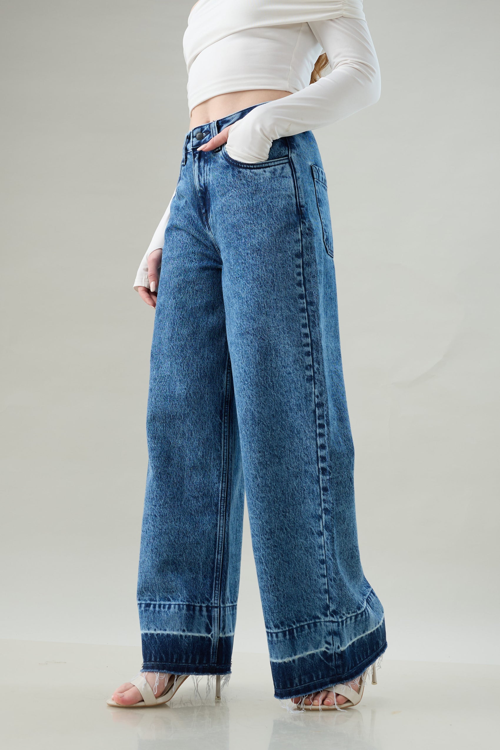 Retro Wave Wide-Leg Jeans