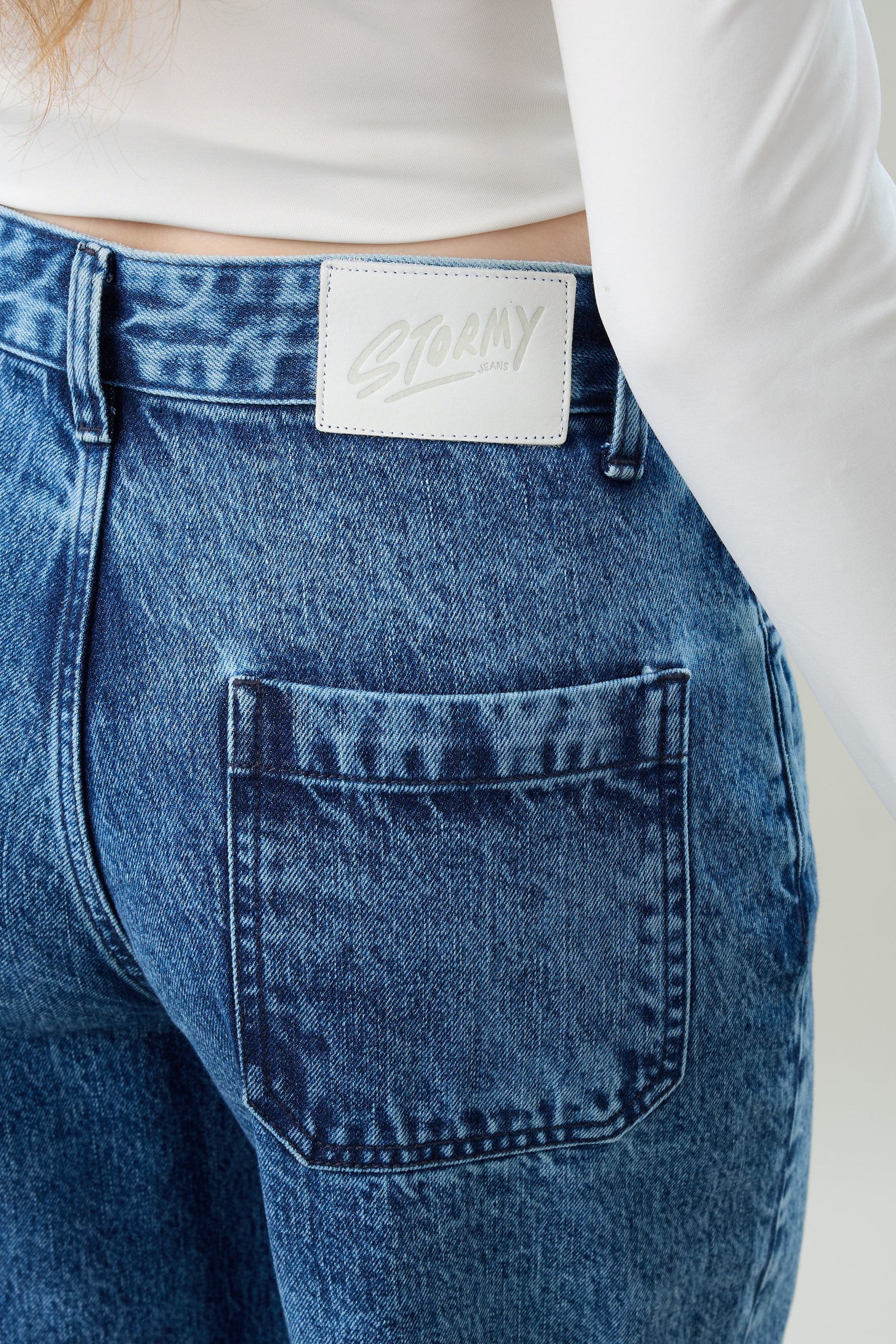 Retro Wave Wide-Leg Jeans