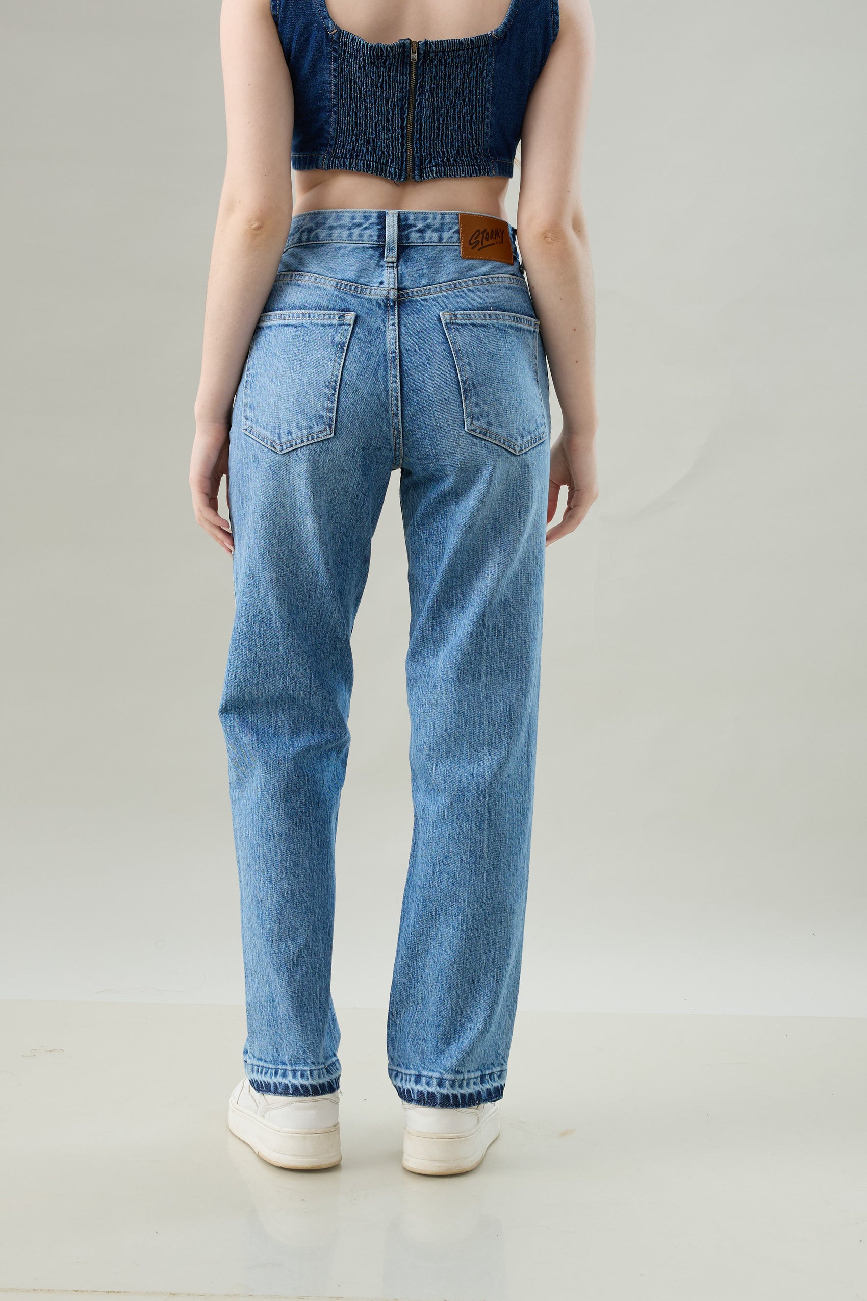 Timeless Blue Straight-Fit Denim