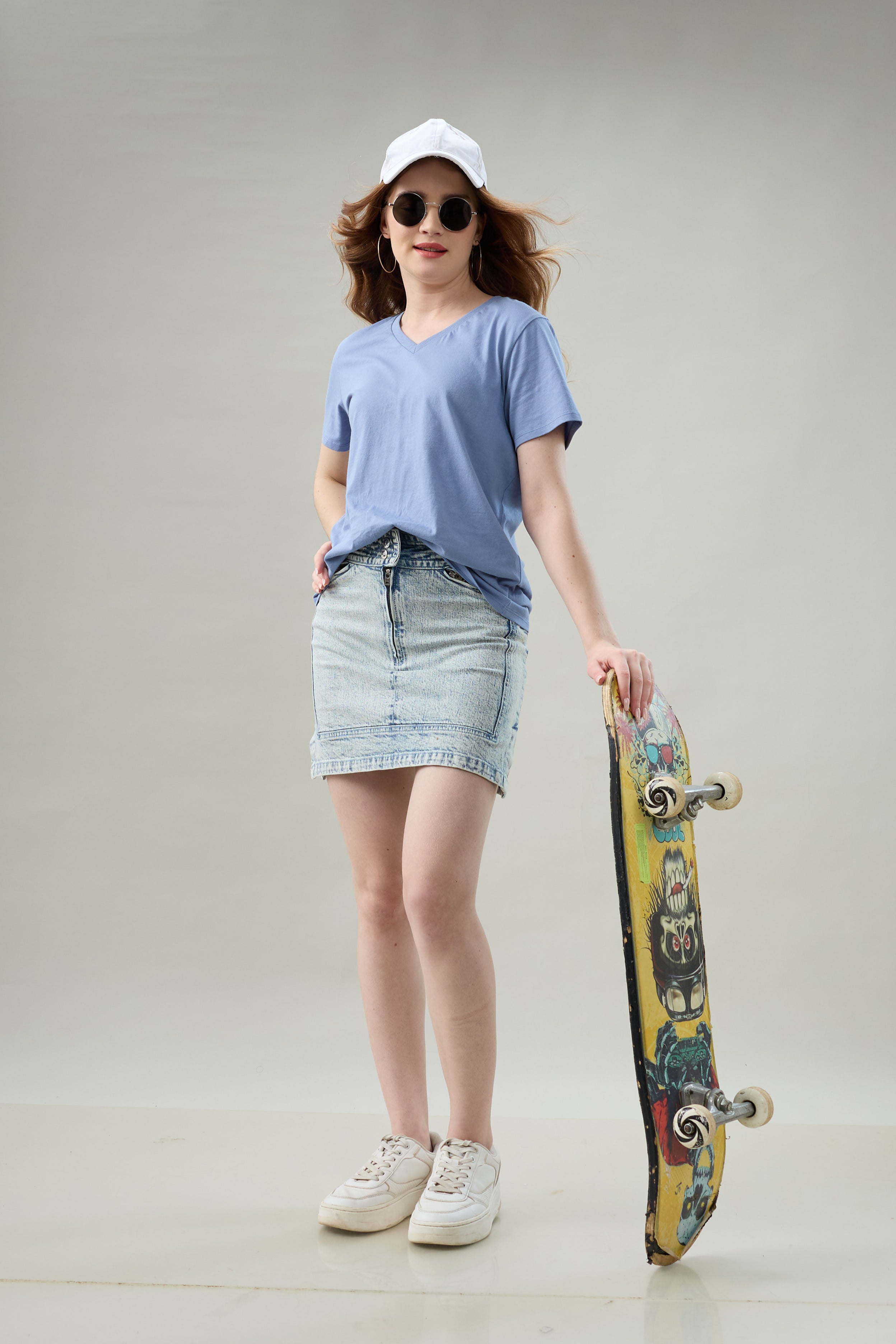 Urban Edge Denim Mini Skirt